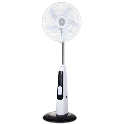 China AC/DC operation with wind powerful teyoza AC DC solar rechargeable fan 16 inch backup pedestal fan for sale