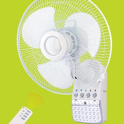 China AC/DC operation teyoza battery operated lead acid rechargeable wall fan with led light for sale