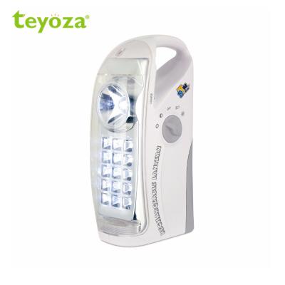 China Blinker+torch+SOS light teyoza led rechargeable led torch light emergency portable lantern for sale