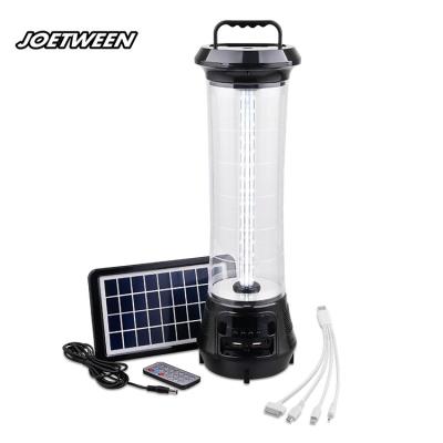 China Any where teyoza rechargeable emergency stand light solar camping lantern with media and radio for sale