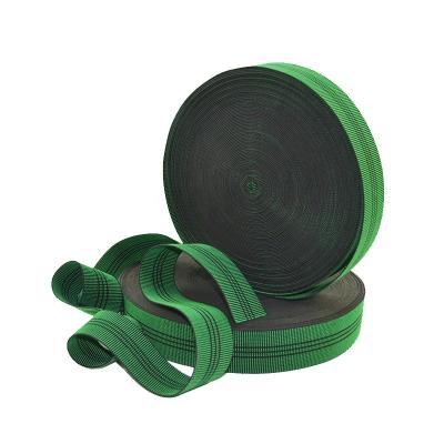 China 2021 Viable New Green Black Color Sofa Elastic Sofa Elastic Webbing Webbing for sale