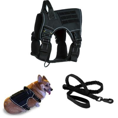 China Personalized Custom Heavy Duty Tactical Dog Training Arm No Pull Pet Adjustable Tactical Harness for sale