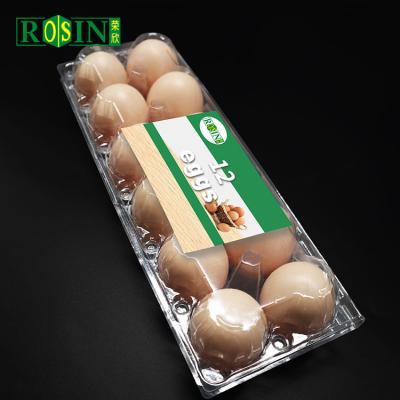 China Agriculture factory price plastic top block clear 4 6 12 15 20 24 30 hole transparent plastic chicken egg trays for sale