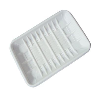 China 100% Food Grade Materials Customized PP Blister Disposable White Food Packaging Tray For Frozen Meat Seafood Plastic Tray for sale