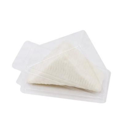 China Hot Sale Transparent Food Grade PET Sandwich Container Disposable Plastic Boxes Triangle For Sandwich for sale