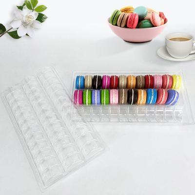 China 100% Food Grade Materials Plastic Macaron Blister Packaging Macaron Tray Customized Cavity Of Macaron Clears for sale