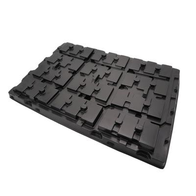 China Custom Popular Black ESD Electronic Component Plastic Blister Tray PS/PET Anti-Static For E-factory for sale