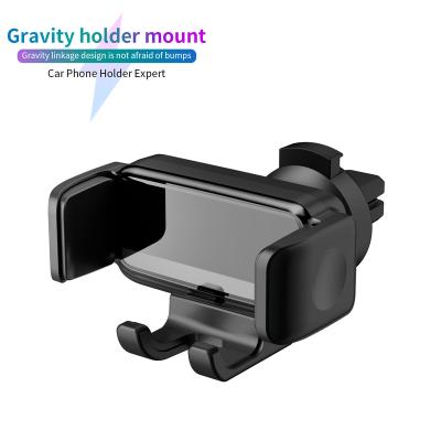 China New 360 degree structure car phone holder ventilation clip mechanical car phone navigation joint phone holder for sale