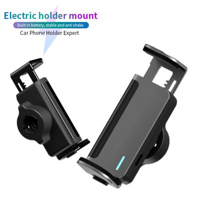 China Popular 360 Degree Stand Air Vent Phone Mount Car Navigation Mount Electric Touch-sensitive Fixing Mobile Discreetness With Battery for sale