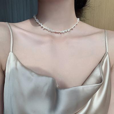 China FASHIONABLE Elegant Pearl Necklace Irregular Natural Freshwater Pearl Beaded Necklaces For Women Jewelry for sale