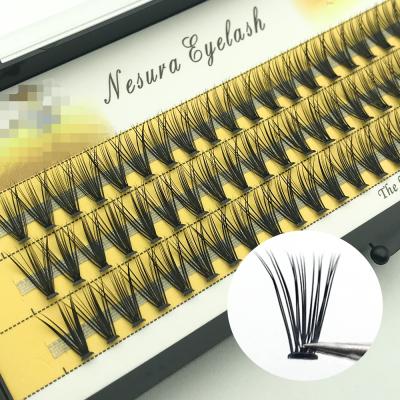 China Factory Supply 0.1mm Eyelash Extensions 0.1mm Mink Hair Handmade 100% Synthetic Wholesale Synthetic Fake Hair Tapered Lashes for sale