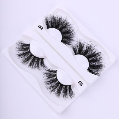 China Wholesale high quality fur mink eye lashes 100% handmadeindividual volume mink band fluffy eyelashes for sale