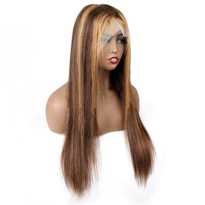 China Hd Natural Straight Hair Quality Fully Premium Straight Long Hair Wigs Long Lace Front Wig Caps for sale