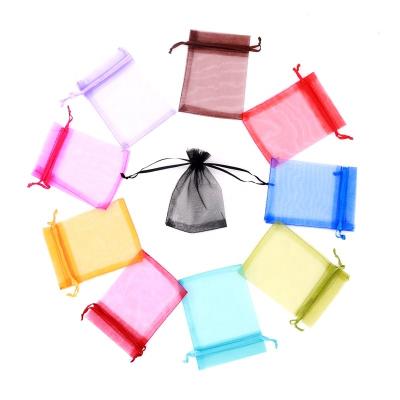 China Hot sale customized eco small folding suction twine organza mesh wicking bag with logo for sale