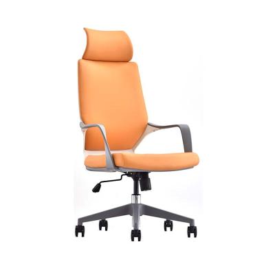 China Adjustable (Height) Guaranteed Quality Executive Leather Ergonomic Swivel Indoor Office Furniture Chair for sale