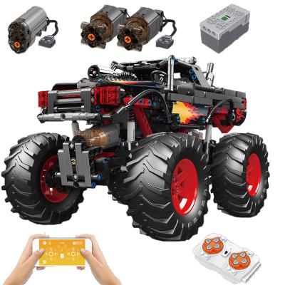 China Construction Toy Mold King 18008 Car Moc Building Blocks Programming Rc To Block Remote Control Truck Racing 4x4 Offroad Racing BrickToys For Boys for sale