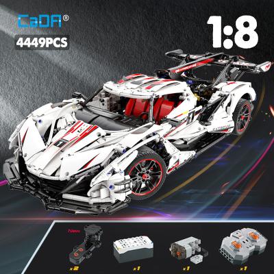 China Building Toy Cada 61053 V12 Hypercar Brick Blocks Supercar Rc Building Model Remote Control Car Brick Block Sportcar Sport Sports Toys for sale