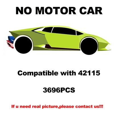 China Building Toy 81996 Lambo Si-ngan With LED Bricks MOC Model Building Compatible For 42115 Green Block 3696PCS RC Sports Car Toys For Boys Gifts for sale