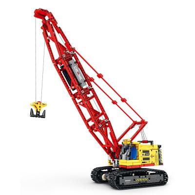 China Construction Toy Reobrix 22006 Crawler Crane Building Blocks City Big Crane Building Blocks Moc Engineering Mobile Brick Tower Toys for sale