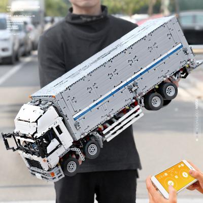 China Construction Toy Mold King 13139 Moc kids toys High Tech Tow Wing Body Container Truck Car Crane Model Building Blocks Brick for kids gift for sale