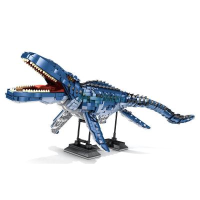 China Building Toy Panlos Dinosaur World Deep Sea Mosasaur 611005 Jurassic Mosasaurus Brick Blocks Model Build Dino Toys For Children Gift for sale