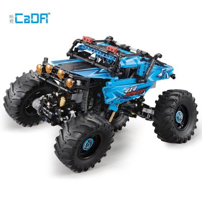 China Building Block Toy Cada C61008 Off Road 4x4 Rc 4wd Rc Bricks Blocks Buggy Modified Pickup Truck Vehicle Remote Control Toys for sale