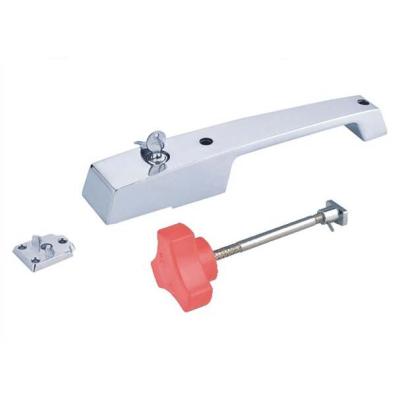 China Zinc Alloy Refrigerator Oven Handle Lock Door Latch Hotels Cold Room Storage Pull for sale