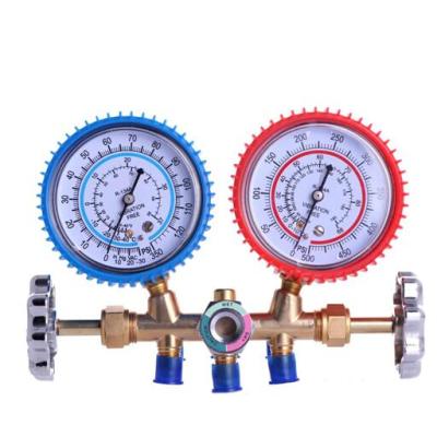 China Refrigeration Parts Fitting Auxiliary Car R134, R410a, R22, R407c Air Conditioner Refrigeration Miscellaneous Gauge Set for sale