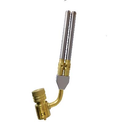 China Refrigeration parts double tube portable hand mapp gas torch with double brass nozzle fuel torch for HVAC application for sale