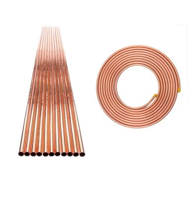 China Refrigeration parts refrigeration copper tube copper pipe, capillary copper tube, air condition and refrigerator copper tube for sale