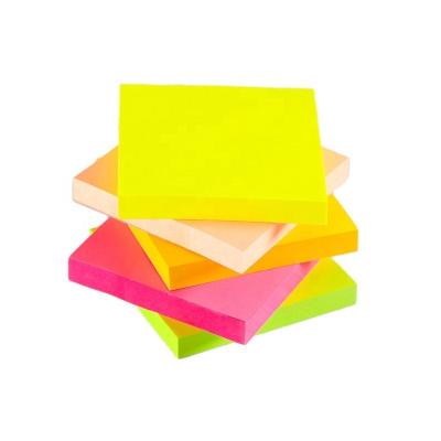 China Amazon Hot Sale Self Adhesive Notepad 3x3 Inch Sticky Promotion Notes Logo Print Custom Sticky Note for sale