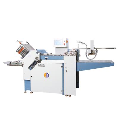 China Hotels A3 A4 Cross Make Booklet Automatic Paper Processing Machinery 480mm Width Folding Machine for sale