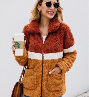 China Viable zipper jacket women coat sherpa sweater plus size women's casual wear for sale