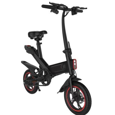 China Hot Selling 2021 7.5ah Battery E City Electric Bike Foot Sit 36v 300w Mini Folding Electric Bicycles With Suspension For Men And Women for sale