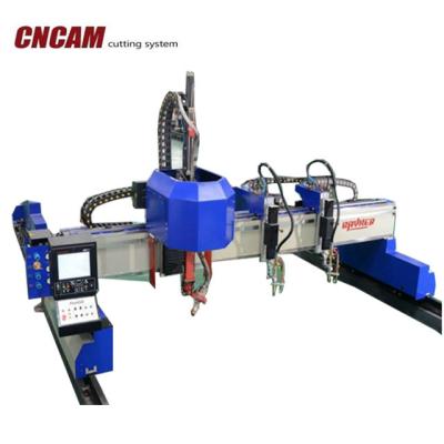 China 5 Axis Bevel CNC Plasma Cutting Machine For Plate Cutting 2*7M for sale