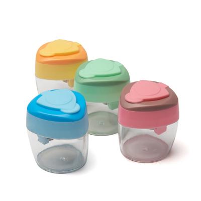 China Pencil sharpenings KIDS School SAFE custom high quality manual color PATENT double hole office pencil sharpenings with lid for sale