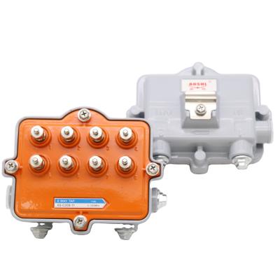 China CATV Direct Ties Manufacturer 8 Way 25dB Catv Outdoor Power Pass RF Splitter Tap for sale