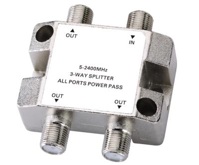 China 5-2400MHz 3 Way Satellite Splitter And CATV Splitter CAS304 for sale