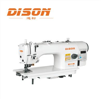 China Direct-drive high-speed single lockstitch factory needle sewing machine with built-in panel and side needle cutter and feed for sale