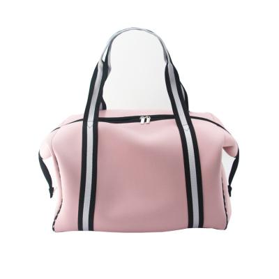 China Fashion Customize Design Capacity Super Pink Big Large/Green Color Neoprene Portable Traveling Bag Grey/Black/Gmy Outdoor Picnic Handbag for sale