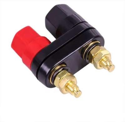 China Residential/General Purpose Banana Plugs Couple Terminals Connector Red Black Amplifier Post Banana Speaker Terminal Binding Plug for sale