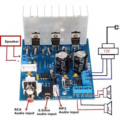 China TDA2030A amplifier XH-M553 TDA2030A 18Wx2+30W 2.1 Channel Stereo Audio Subwoofer Amplifier Board for sale