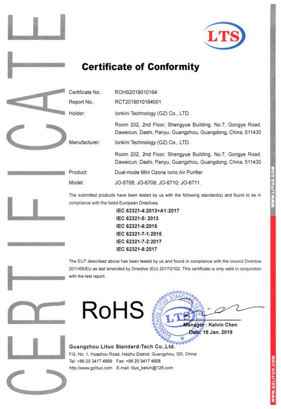 RoHS - Ionkini Technology (gz) Co., Ltd.