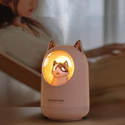 China New Design Car Ultrasonic Air Humidifier Mini Personal Humidifiers With Led Cute Night Light for sale