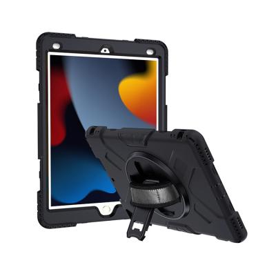 China Handle Customized Hand Strap Kickstand Tablet Silicon Cover Case For iPad 9th 8th 10.2 7th 2019 2020 2021 for sale