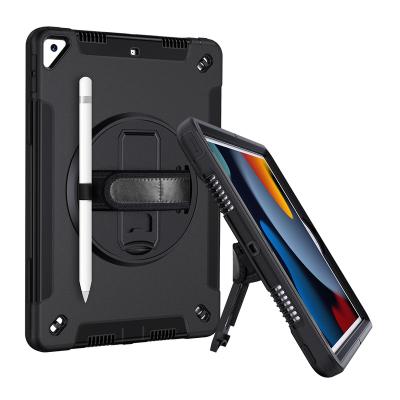 China Smart Stand Case Hand Strap Strip Pen Slot Handle Tablet Cover Case For Ipad 10.2 9th 8th 7th 9 8 7 2019 2020 2021 for sale