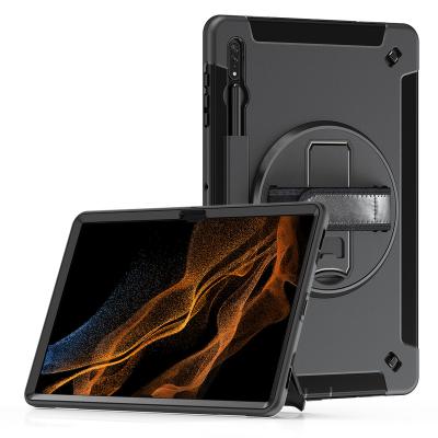 China Tag Case With Strap Tpu PC UV Printing Tablet Case Wear Resistant Cover For Samsung Galaxy Tab S8 Ultra S8u 14.6 inch for sale