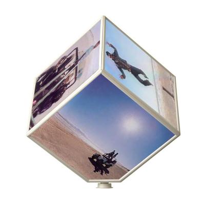 China Modern Luxury Custom Clear Acrylic Picture Frame Cube Desktop Acrylic Picture Frames For 6 Pictures for sale