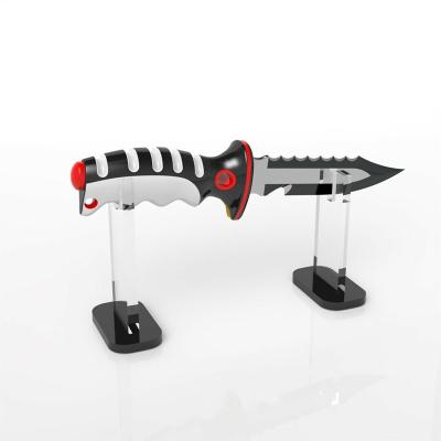 China High End Custom Acrylic Single High Quality Acrylic Knife Display Rack Knife Holder for sale