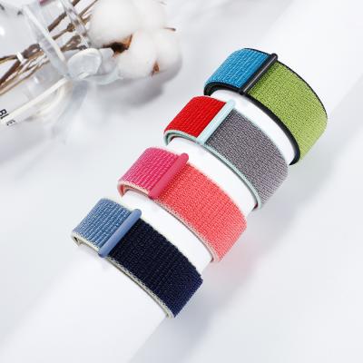 China 2021New Fabric Color For Apple Watch Band Strap 42mm 38mm Strap Buckle Nylon Watch Band 44mm/40mm se/6/5/4/3/2/1 for sale